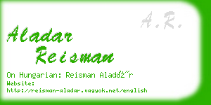 aladar reisman business card